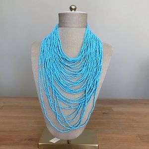Turquoise multi strand necklace